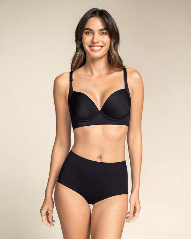 Paquete x 2 panty clásicos efecto invisible control fuerte en abdomen