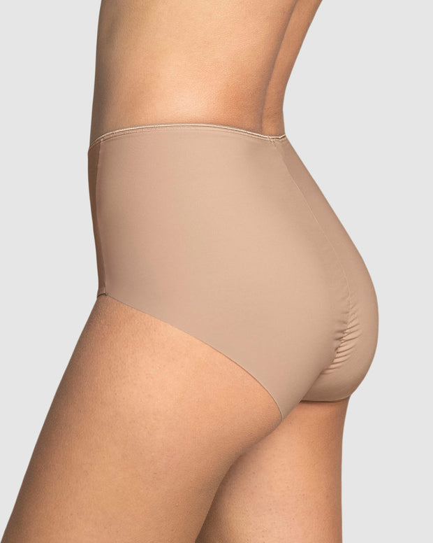 Paquete x 2 panty clásicos efecto invisible control fuerte en abdomen