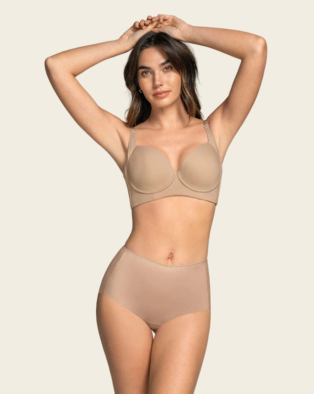 Paquete x 2 panty clásicos efecto invisible control fuerte en abdomen