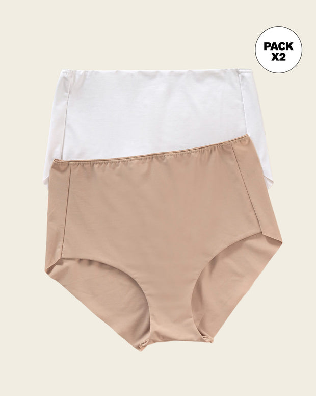 Paquete x 2 panties clásicos efecto invisible de control fuerte en abdomen