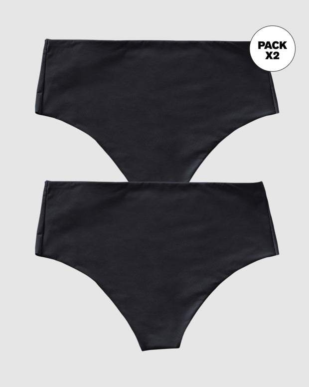 Paquete x 2 panty faja brasilera de control fuerte tiro alto