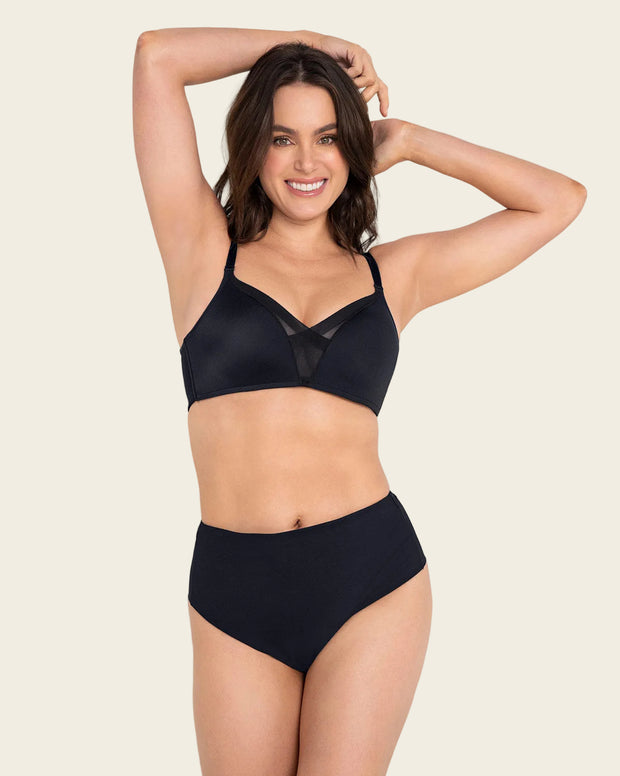 Paquete x 2 panty faja brasilera de control fuerte tiro alto