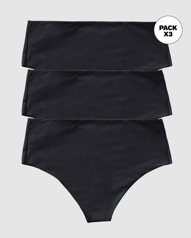 Paquete x 3 Panty faja brasileras de control fuerte tiro alto