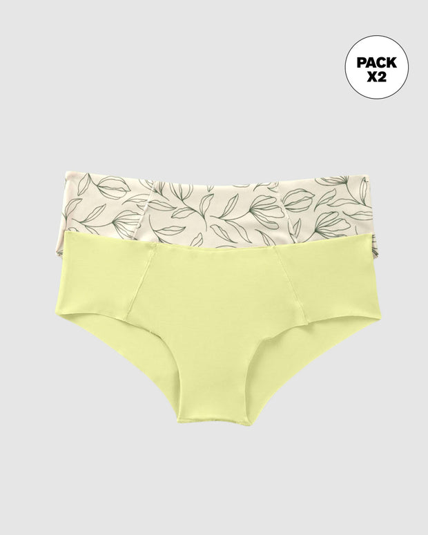 Paquete x 2 hípsters invisibles ultracómodos de tiro bajo