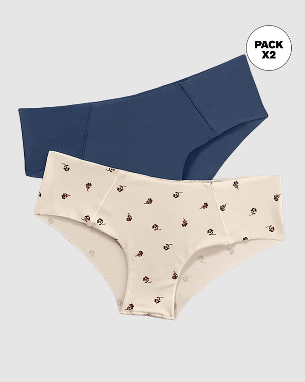 Paquete x 2 hípsters invisibles ultracómodos de tiro bajo