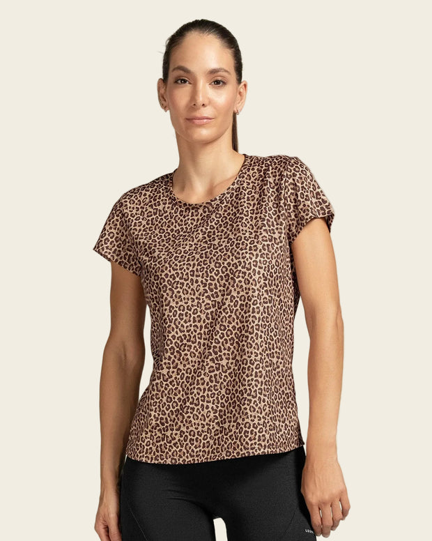 Camiseta deportiva silueta semiajustada de secado rápido
