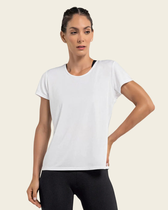 Camiseta deportiva de secado rápido y silueta semiajustada#color_000-blanco