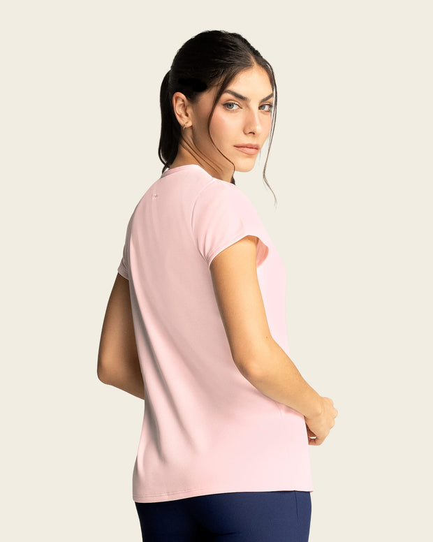 Camiseta deportiva de secado rápido y silueta semiajustada