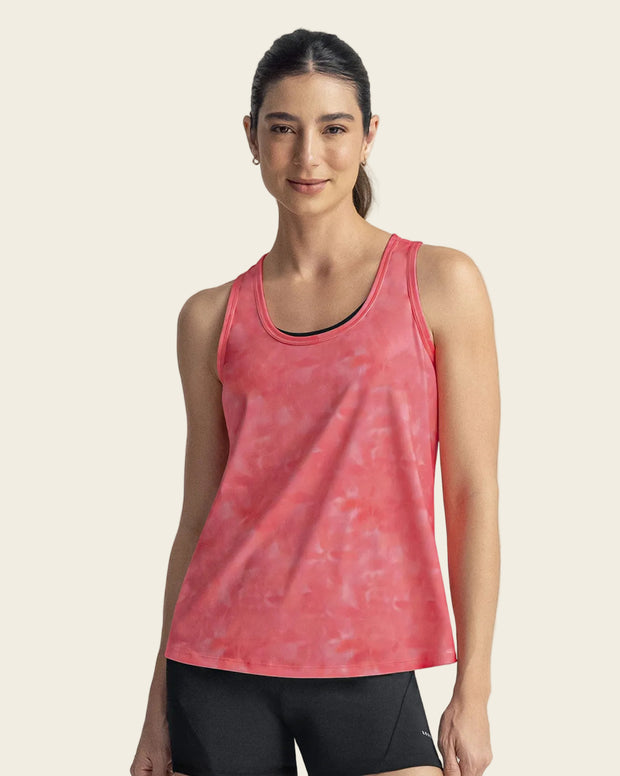 Camiseta deportiva de secado rápido y silueta semiajustada para mujer