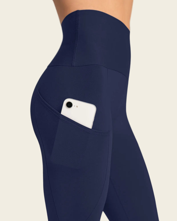 Capri de control en abdomen y muslos con bolsillo lateral