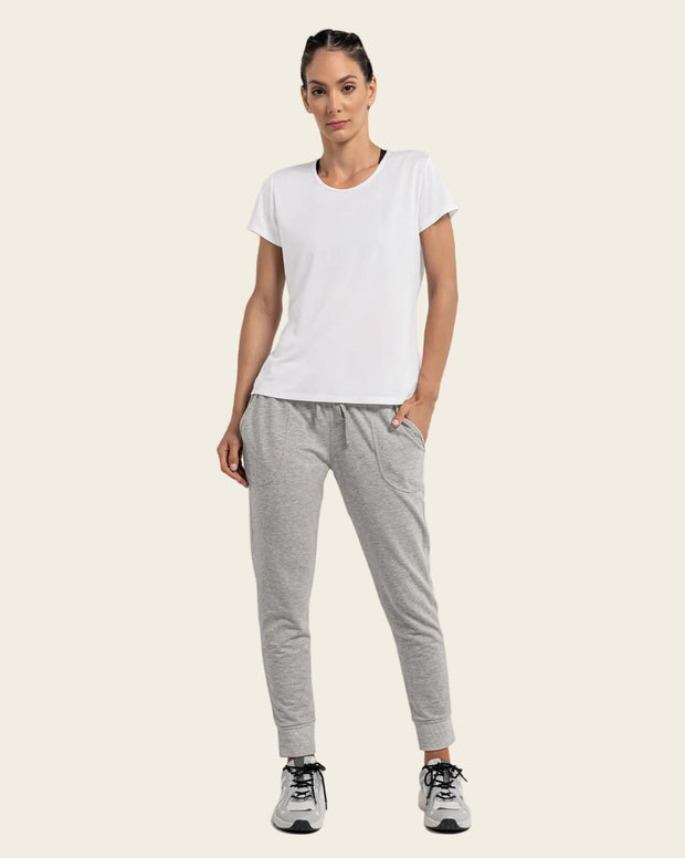 Jogger deportivo de silueta amplia con bolsillos