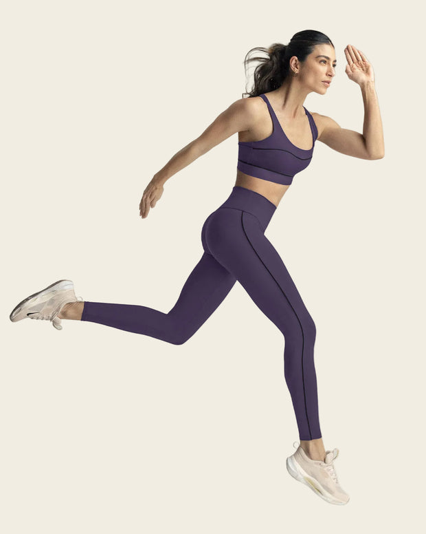 Legging deportivo de control con doble capa de tela en pretina