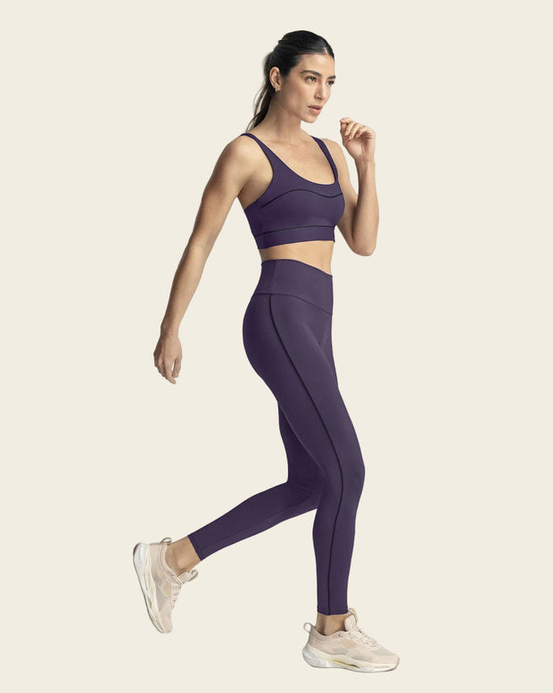 Legging deportivo de control con doble capa de tela en pretina