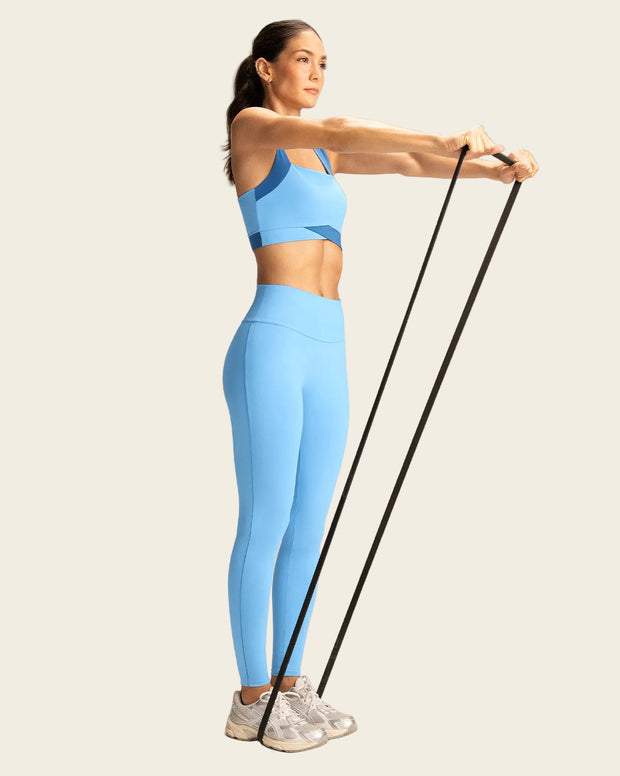Legging deportivo de control con doble capa de tela en pretina