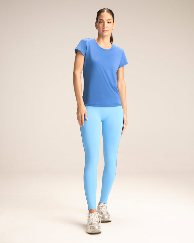 Legging deportivo de control con doble capa de tela en pretina