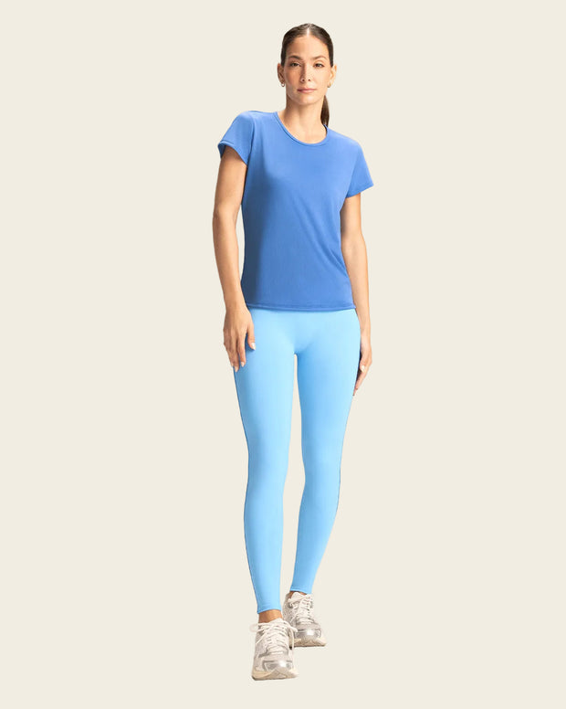 Legging deportivo de control con doble capa de tela en pretina