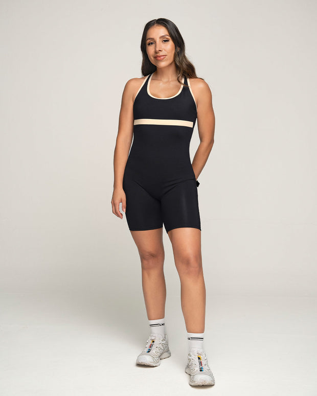 Enterizo corto deportivo control suave de abdomen