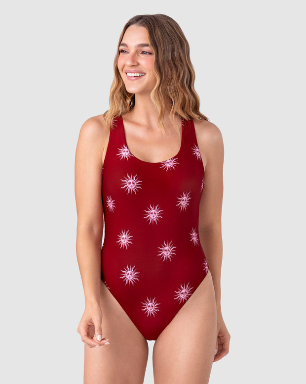 Vestido de baño entero de silueta básica