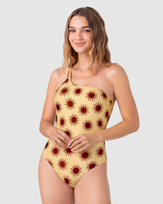 Vestido de baño entero estampado de un solo hombro#color_744-estampado-soles