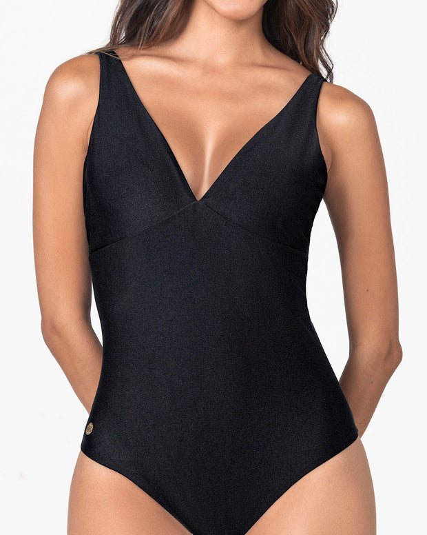 Vestido de baño entero escote profundo