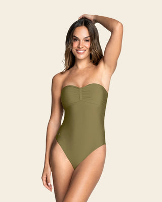 Vestido de baño entero con espalda ajustable#color_869-verde-medio