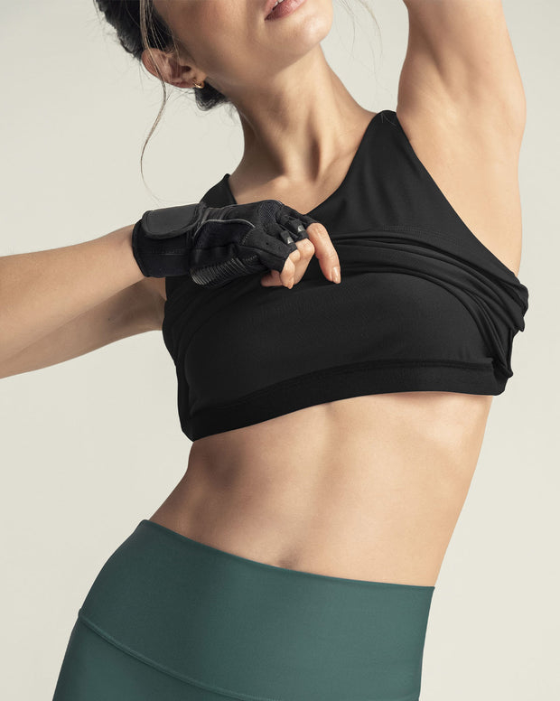 Camiseta deportiva con top interno de buen ajuste