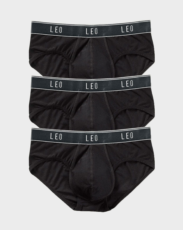 Paquete x3 bóxers brief de alta transpiración en microfibra ideal para uso diario