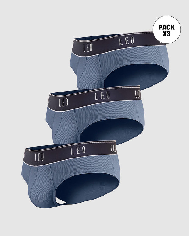 Paquete x 3 bóxers brief de alta transpiración en microfibra ideales para uso diario