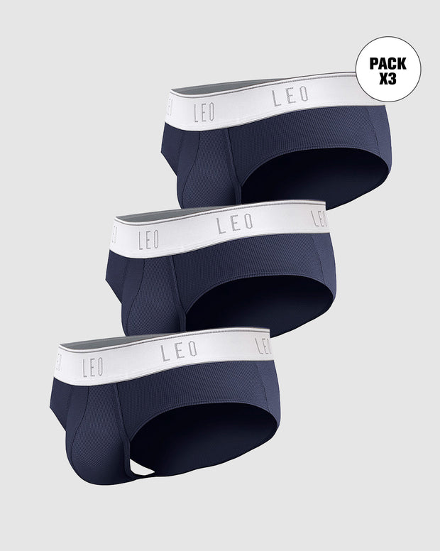Paquete x 3 bóxers brief de alta transpiración en microfibra ideales para uso diario