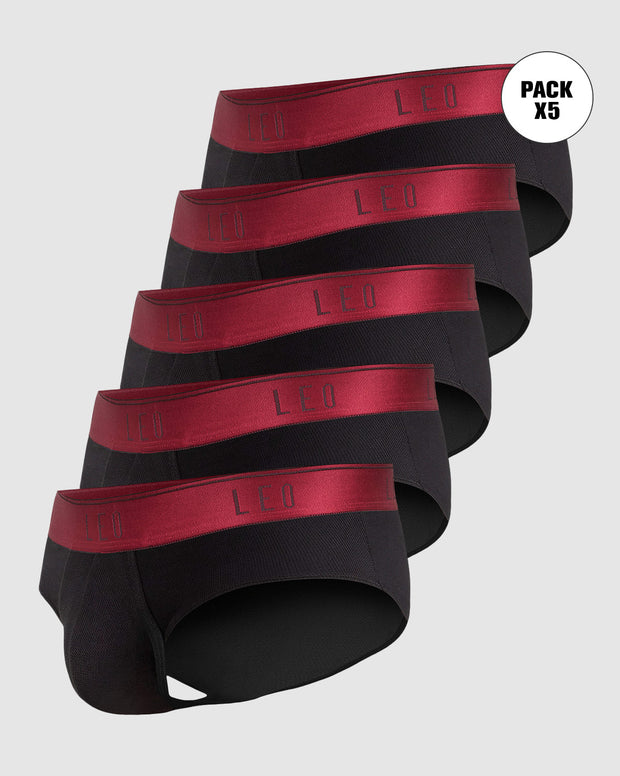 Paquete x 5 bóxers brief de alta transpiración en microfibra ideales para uso diario