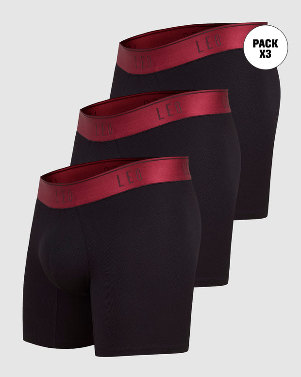 Paquete x 3 bóxers medios diseño ergonómico ultrafresco y cómodo en microfibra