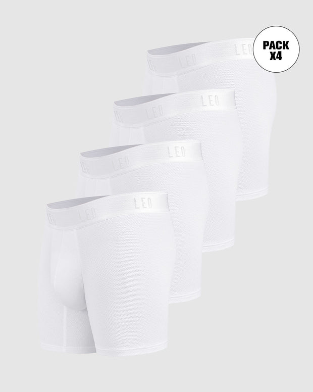 Paquete x4 bóxers medio diseño ergonómico ultrafresco y cómodo en microfibra