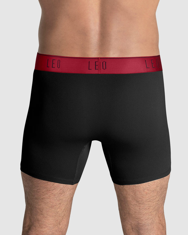 Paquete x 4 bóxers medio diseño ergonómico ultrafresco y cómodo en microfibra