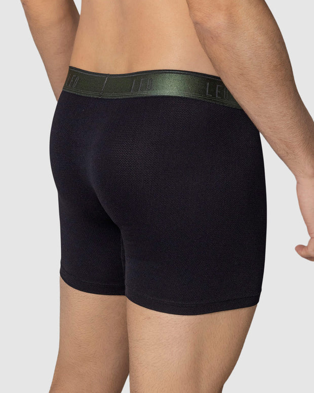 Paquete x 4 bóxers medio diseño ergonómico ultrafresco y cómodo en microfibra