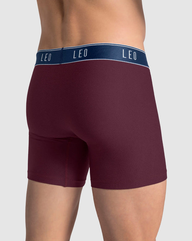 Paquete x5 bóxers medio diseño ergonómico ultrafresco y cómodo en microfibra