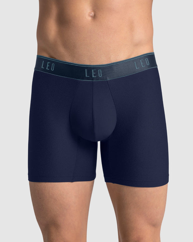 Paquete x 5 bóxers medio diseño ergonómico ultrafresco y cómodo en microfibra