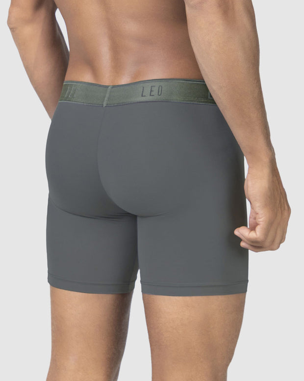 Paquete x 5 bóxers deportivos con bolsillo lateral en microfibra