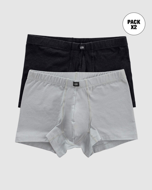 Paquete x 2 bóxers cortos en algodón