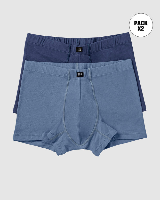 Paquete x 2 bóxers cortos en algodón