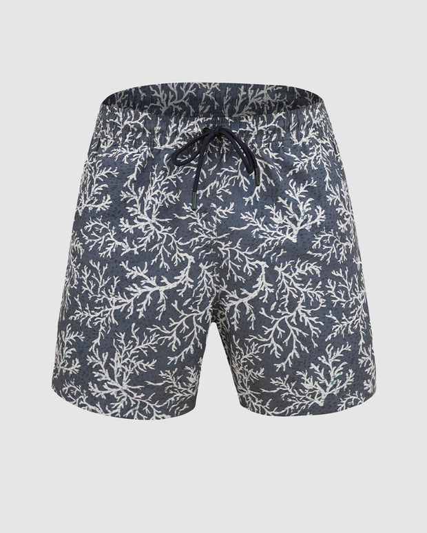 Pantaloneta de baño con malla interna y cintura ajustable