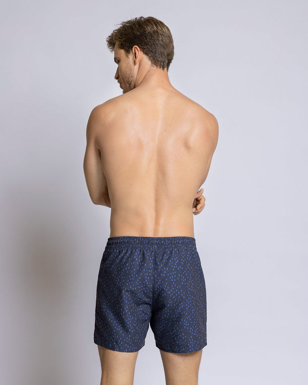 Pantaloneta de baño con malla interna y cintura ajustable