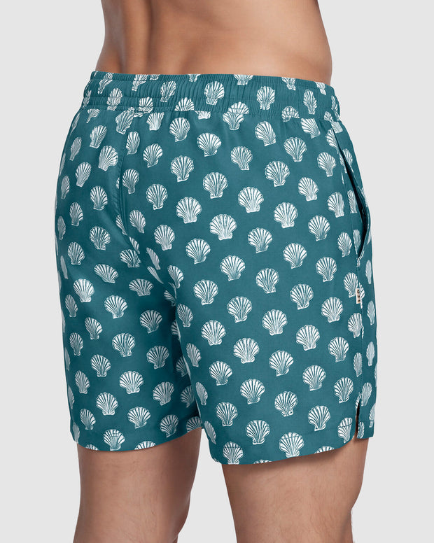 Pantaloneta de baño con malla interna y cintura ajustable
