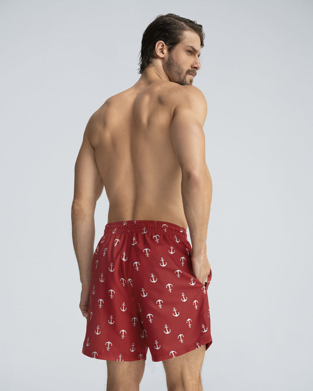 Pantaloneta de baño masculina con práctico bolsillo al lado derecho
