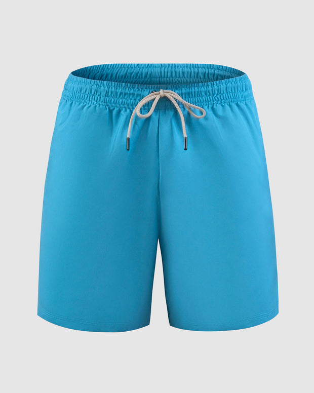 Pantaloneta de baño masculina con práctico bolsillo al lado derecho