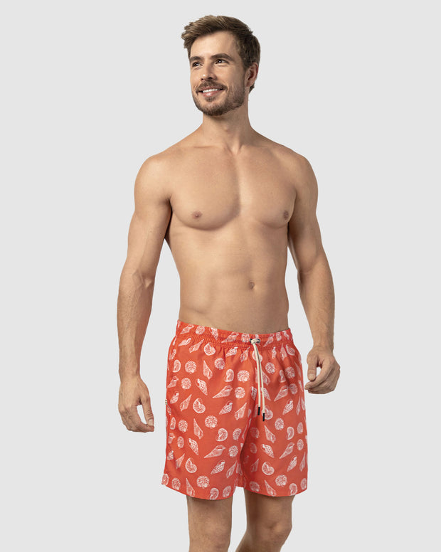 Pantaloneta de baño masculina con práctico bolsillo al lado derecho
