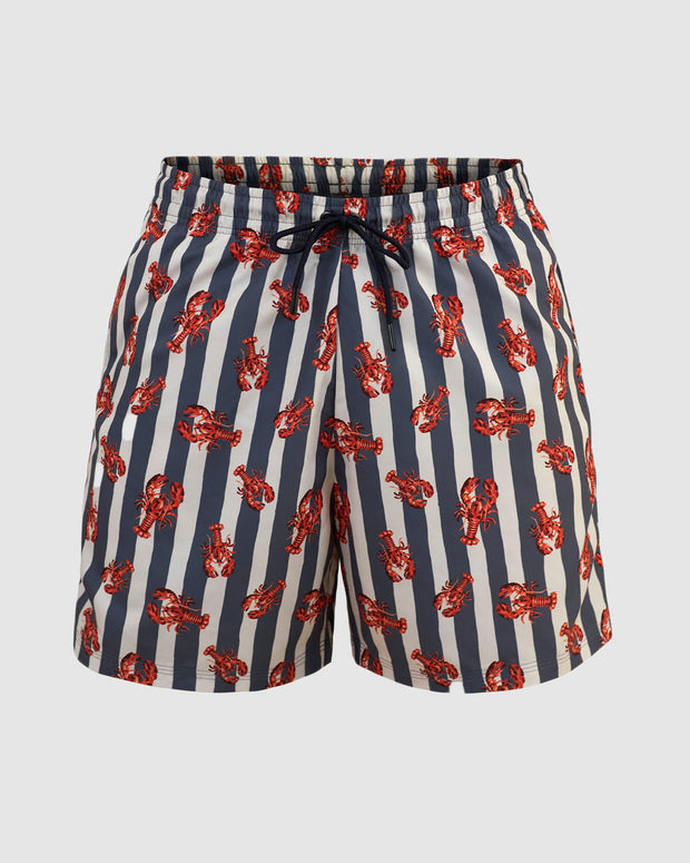 Pantaloneta de baño masculina con práctico bolsillo al lado derecho