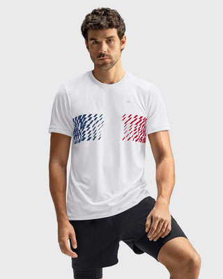 Camiseta deportiva masculina con tecnología de secado rápido#color_a58-blanco-francia