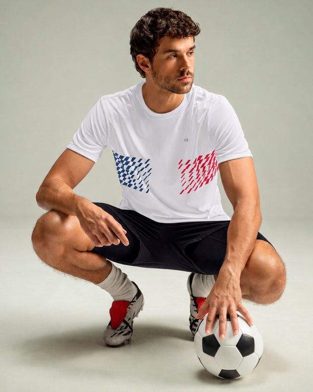 Camiseta deportiva masculina con tecnología de secado rápido