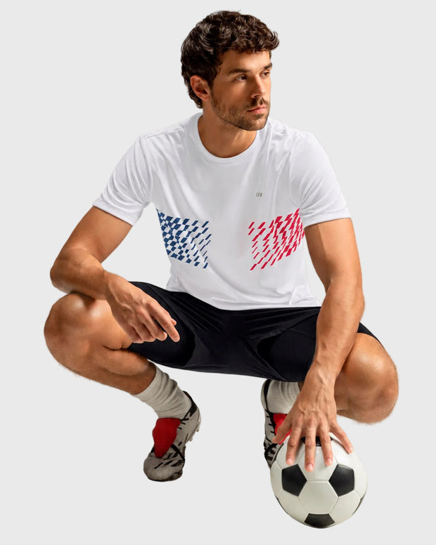 Camiseta deportiva masculina con tecnología de secado rápido