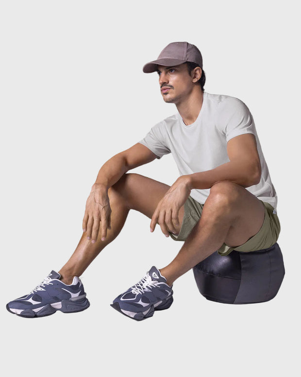 Camiseta deportiva masculina semiajustada de secado rápido